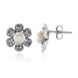 Boucles d'oreilles en argent et Perle blanche de culture d'eau douce