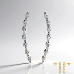 Orecchini in argento con Diamante VS1 (G)