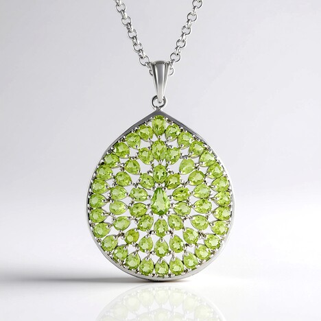 Collana in argento con Peridoto
