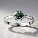 Anello in argento con Indicolite (Adela Silber)