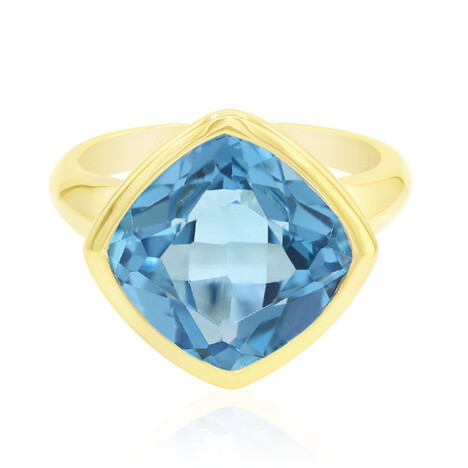 Anello in oro con Topazio Marambaia (Tenner Diniz)