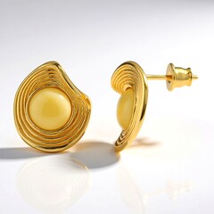 Orecchini in argento con Ambra Milky Baltica