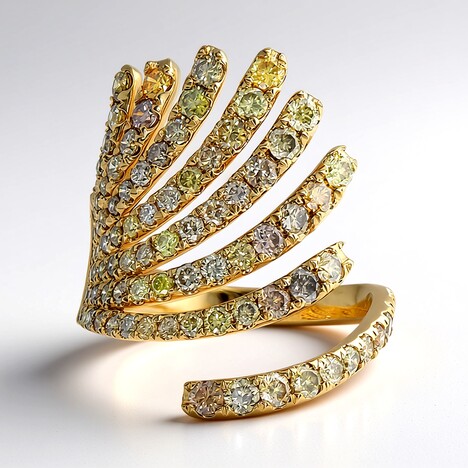 Anello in oro con Diamante Fancy SI2 (CIRARI)