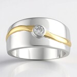 Anello in argento con Diamante I1 (G) (Annette)