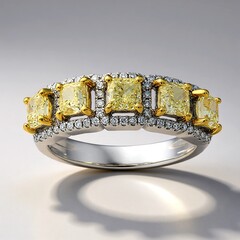 Anello in oro con Diamante Giallo SI2 (CIRARI)