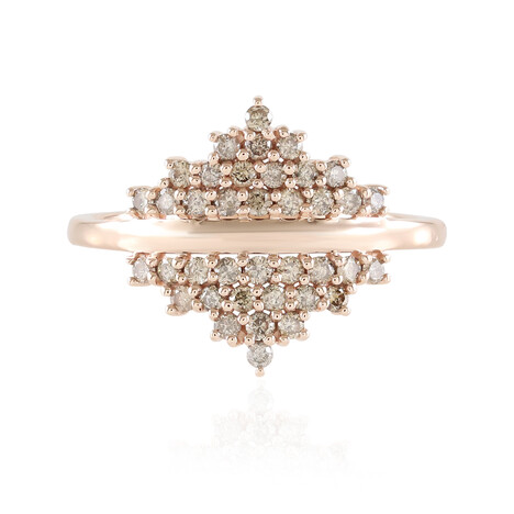 I2 Schokoladen-Brillant-Goldring (KM by Juwelo)