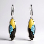 Orecchini in argento con Quercia Nera (dagen)