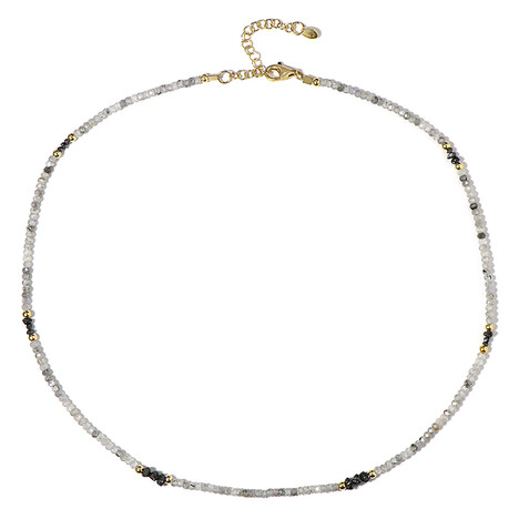 Silberfarbener Zirkon-Silberhalskette