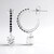 Pendientes en plata con Topacio blanco