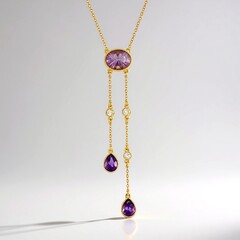Collana in argento con Fluorite Viola
