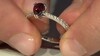 Bague en argent et Zircon rose