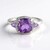Anello in argento con Ametista Rose de France