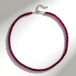Collana in argento con Rubino Mozambico