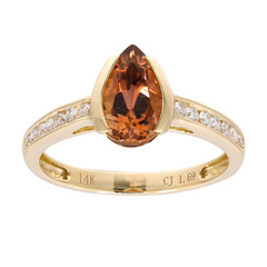 Bague en or et Tourmaline néon du Congo (CIRARI)