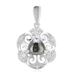 Ciondolo in argento con Ematite Nera
