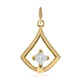 9K VVS1 (G) Diamond Gold Pendant (Annette)