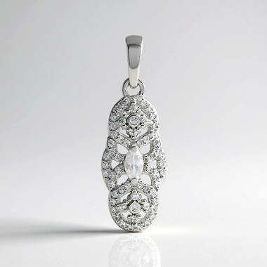 Ciondolo in argento con Zircone
