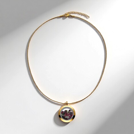 Collana in acciaio inossidabile con Tormalina