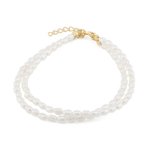 Brazalete en plata con Perla blanca Freshwater