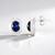 Orecchini in argento con Zaffiro Stellato Blu (de Melo Essence)