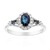 Gouden ring met een Blauwe Ceylon saffier (CIRARI)