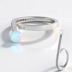 Anello in argento con Opale di Welo (de Melo Essence)