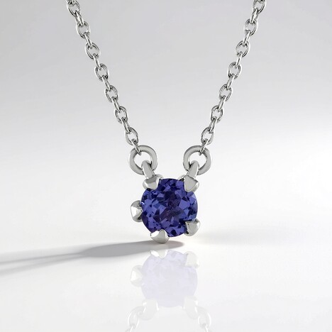 Collier en argent et Tanzanite (de Melo Essence)