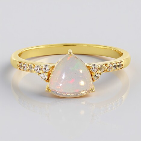 Bague en argent et Opale Welo