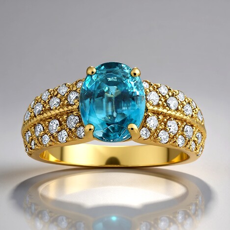 Anello in oro con Zircone Ratanakiri (CIRARI)