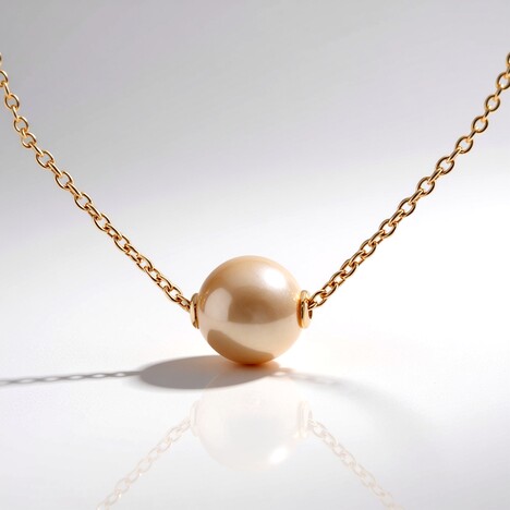 Collana in argento con Perla Ming (TPC)