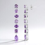 Orecchini in argento con Ametista Rose de France