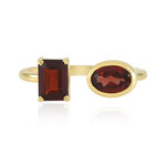Anello in argento con Granato Mozambico