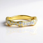Anello in oro con Diamante IF (D) (Annette)