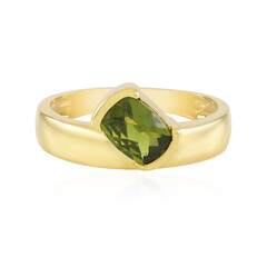 Zilveren ring met een vesuvianiet