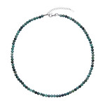 Smaragd-Silberhalskette