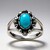 Anello in argento con Turchese Kingman (Desert Chic)