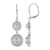 Boucles d'oreilles en argent et Topaze blanche