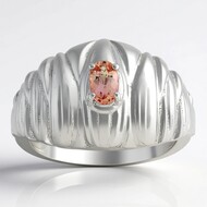 Pierścionek ze srebra - Topaz imperialny Ouro Preto (Pallanova)