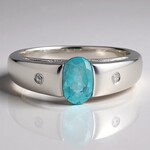 Anello in argento con Grandidierite