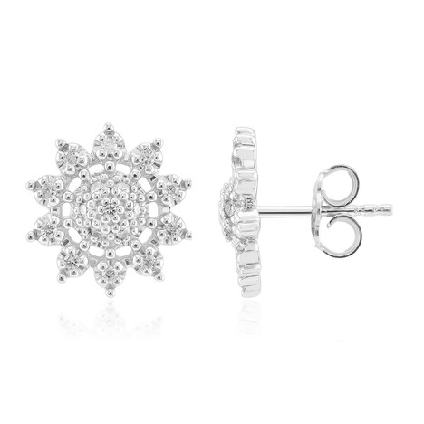 I1 (G) Diamond Silver Earrings (Annette)