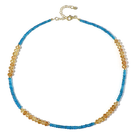 Edelstein-Silberhalskette