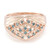 Zilveren herenring met Fancy diamanten