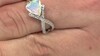 Zilveren ring met een AAA Welo-opaal (de Melo Essence)