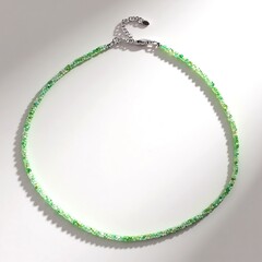Collana in argento con Crisoprasio