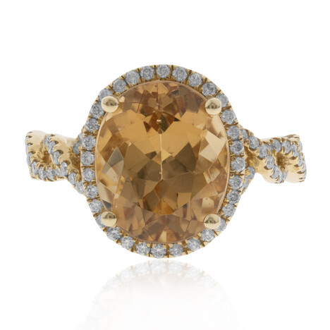 Anillo en oro con Berilo dorado (CIRARI)