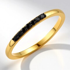 Anello in argento con Diamante Nero
