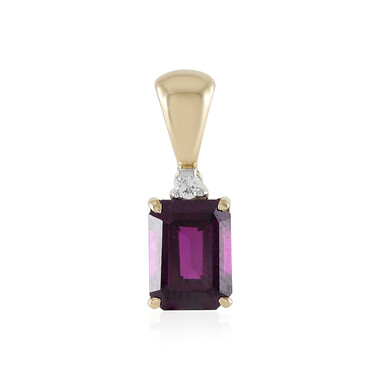 Ciondolo in oro con Granato Magenta