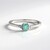 Anello in argento con Smeraldo Color Paraiba