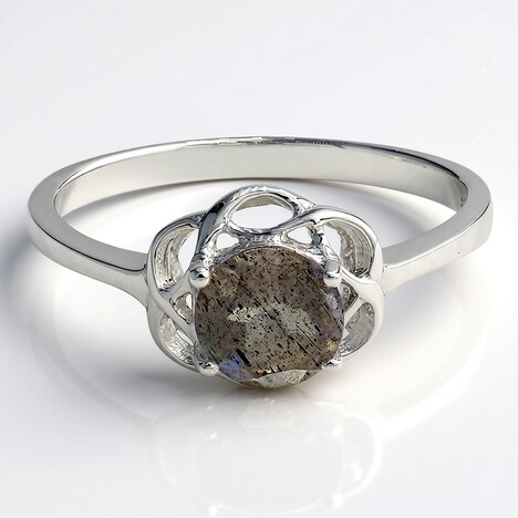 Anello in argento con Spectrolite