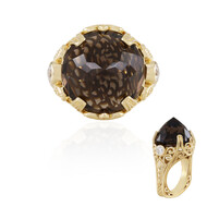 Anillo en plata con Cuarzo ahumado (Dallas Prince Designs)